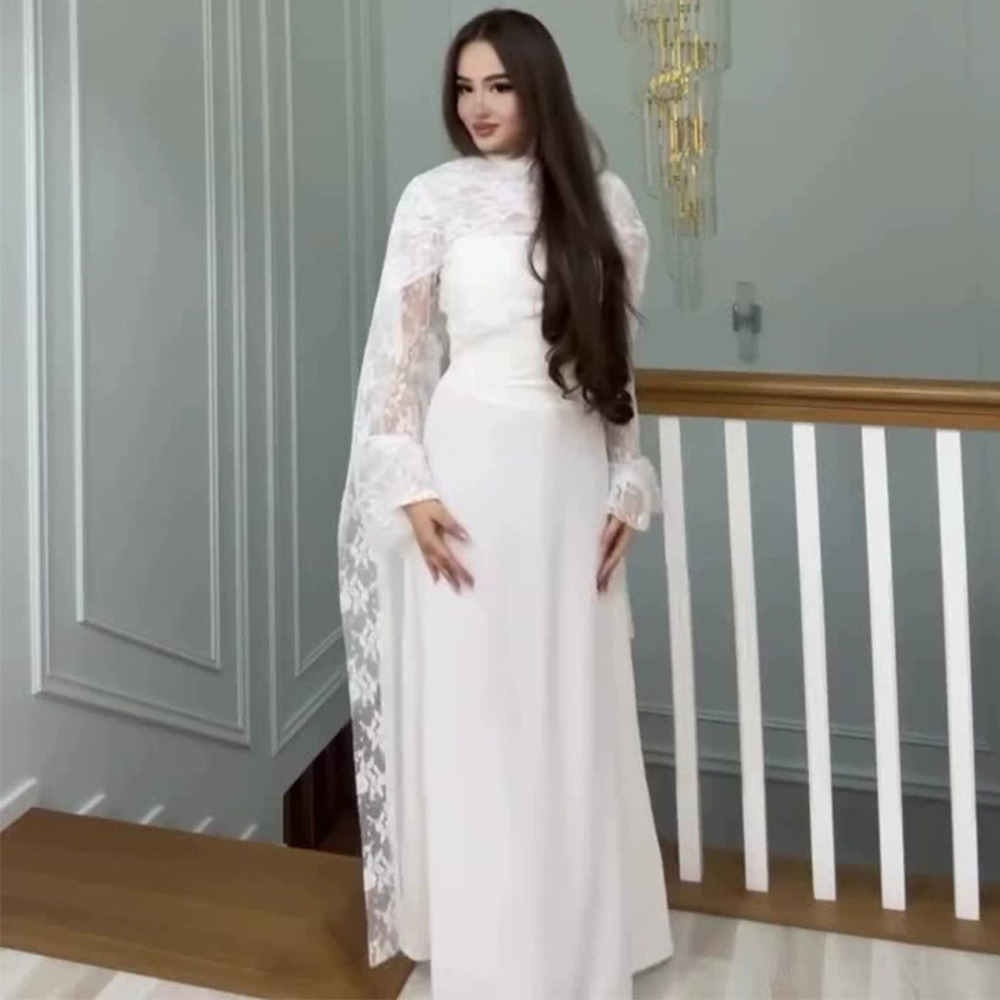 Forever 21 Summer White Lace Shawl Dress Slim-Fit Chic